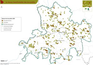 Carte des &eacute;co-jardins